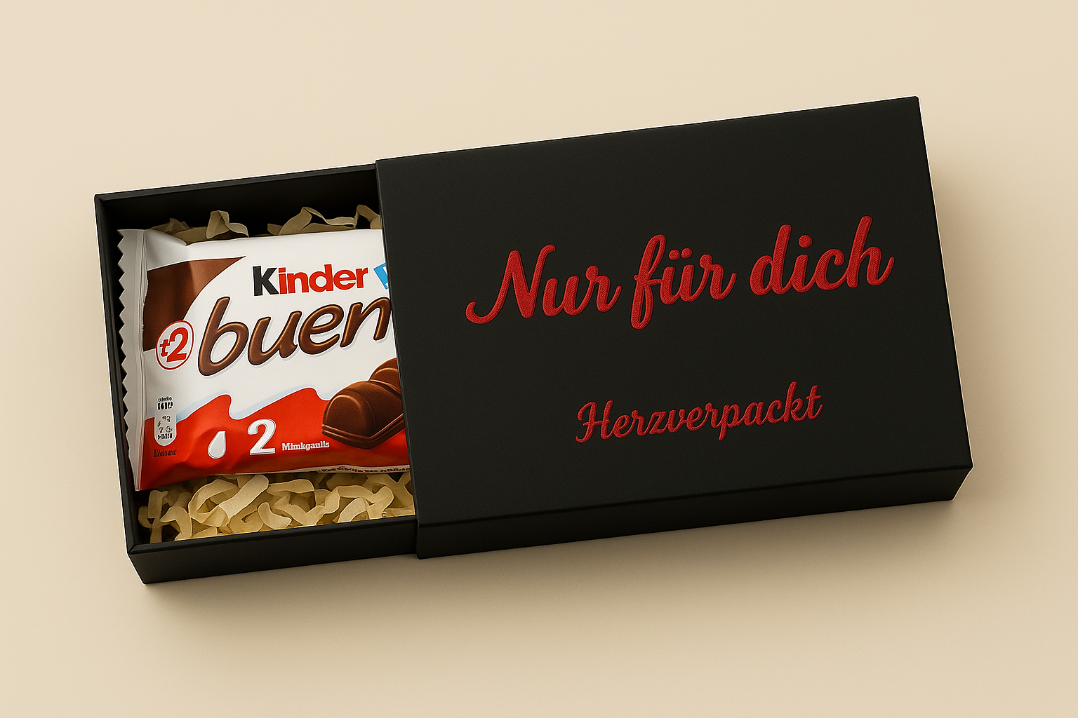 💝Herzverpackt – Personalisierte Geschenkbox mit Wunschtext