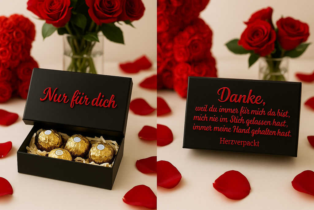 💝Herzverpackt – Personalisierte Geschenkbox mit Wunschtext