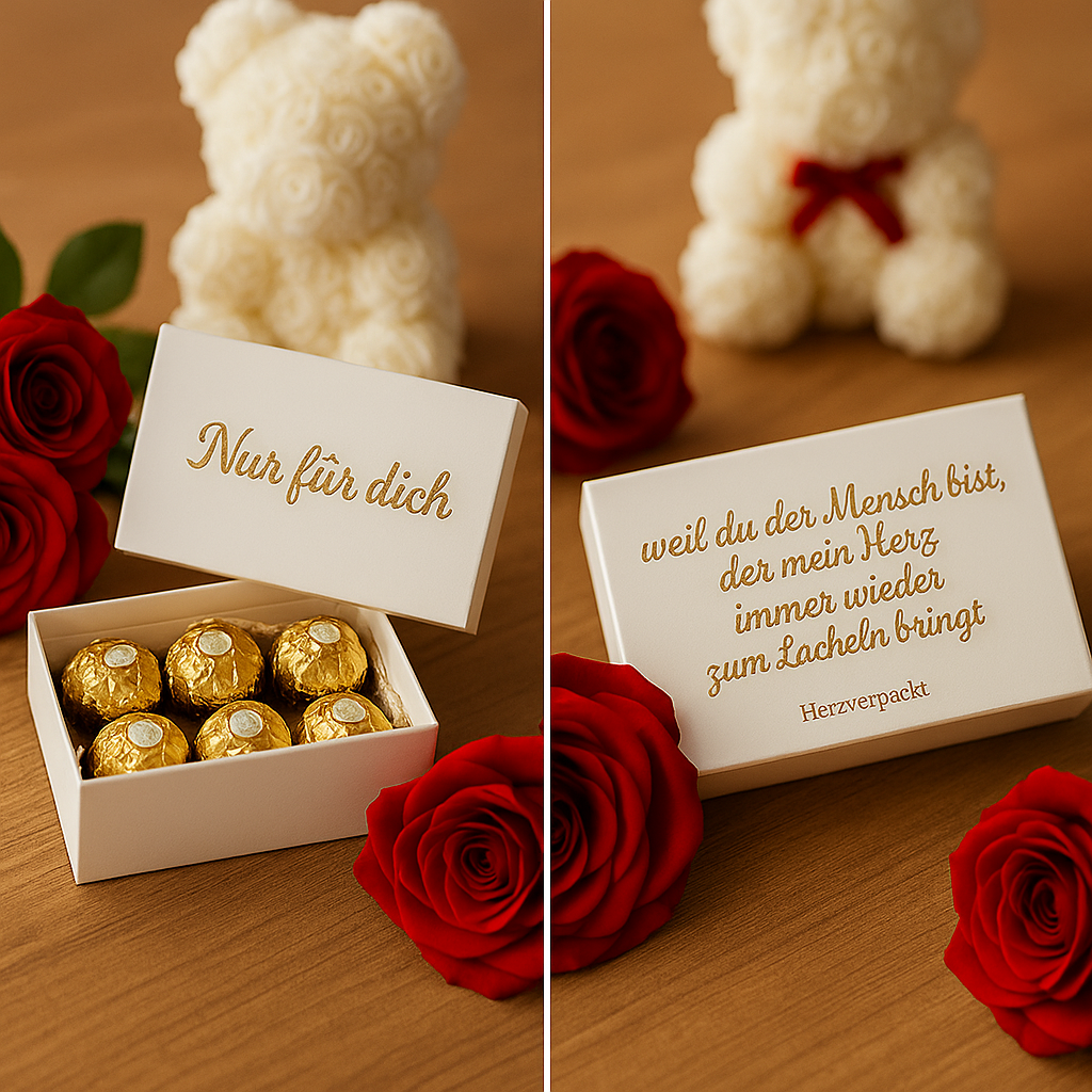💝Herzverpackt – Personalisierte Geschenkbox mit Wunschtext