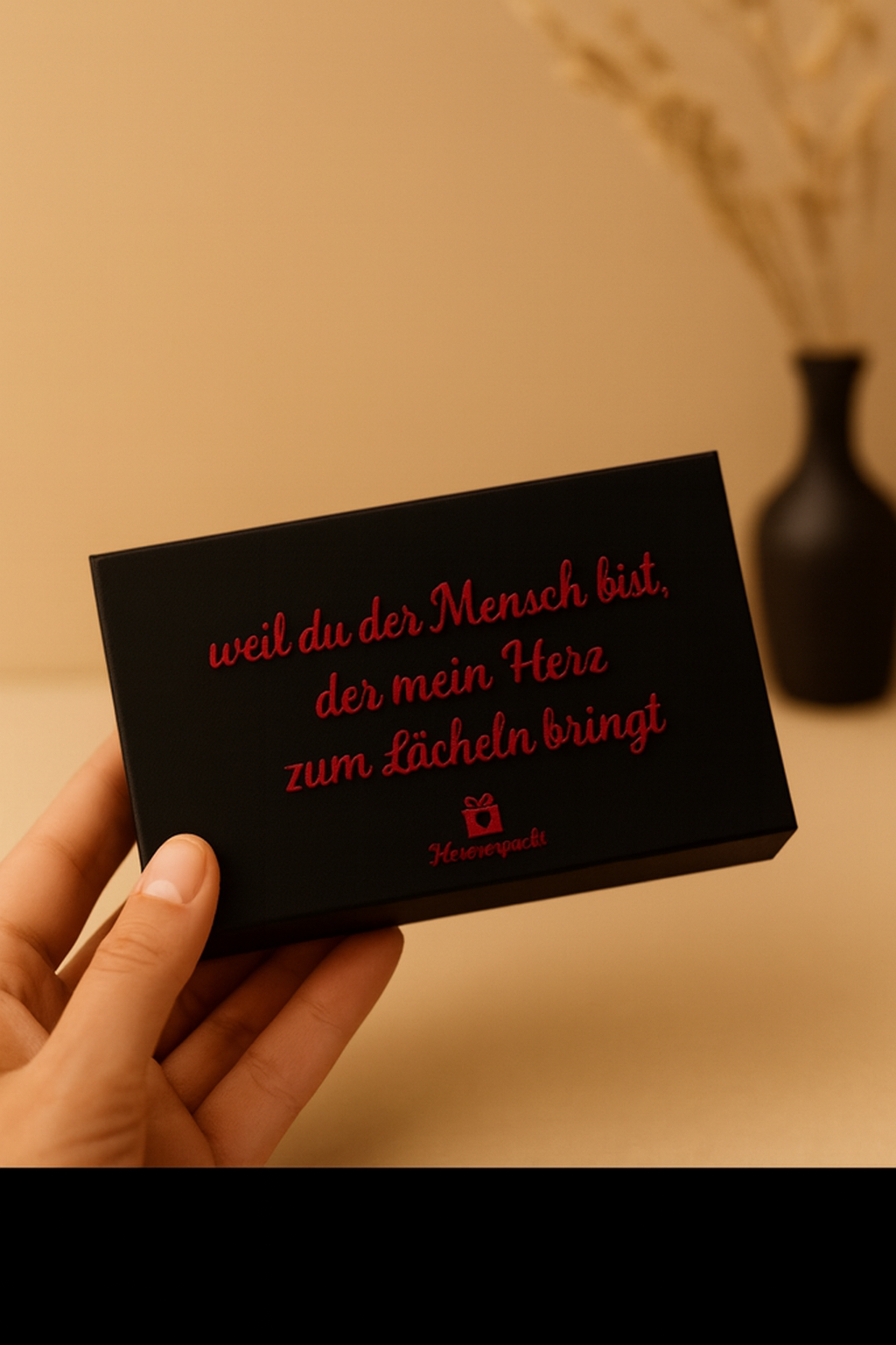 💝Herzverpackt – Personalisierte Geschenkbox mit Wunschtext